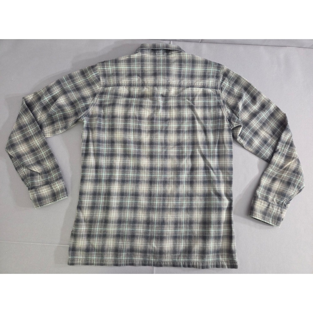 Kuhl Shirt Mens Small Gray Brown Plaid Dillingr Flannel Long Sleeve Outdoor Hike - Picture 2 of 9